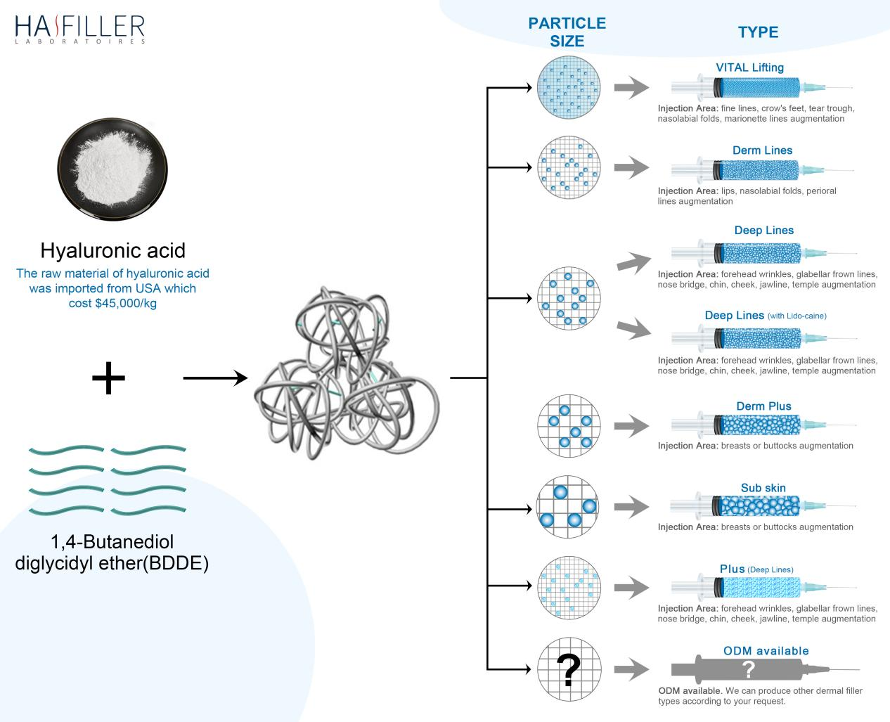 Dermal Filler Types 真皮填充剂类型