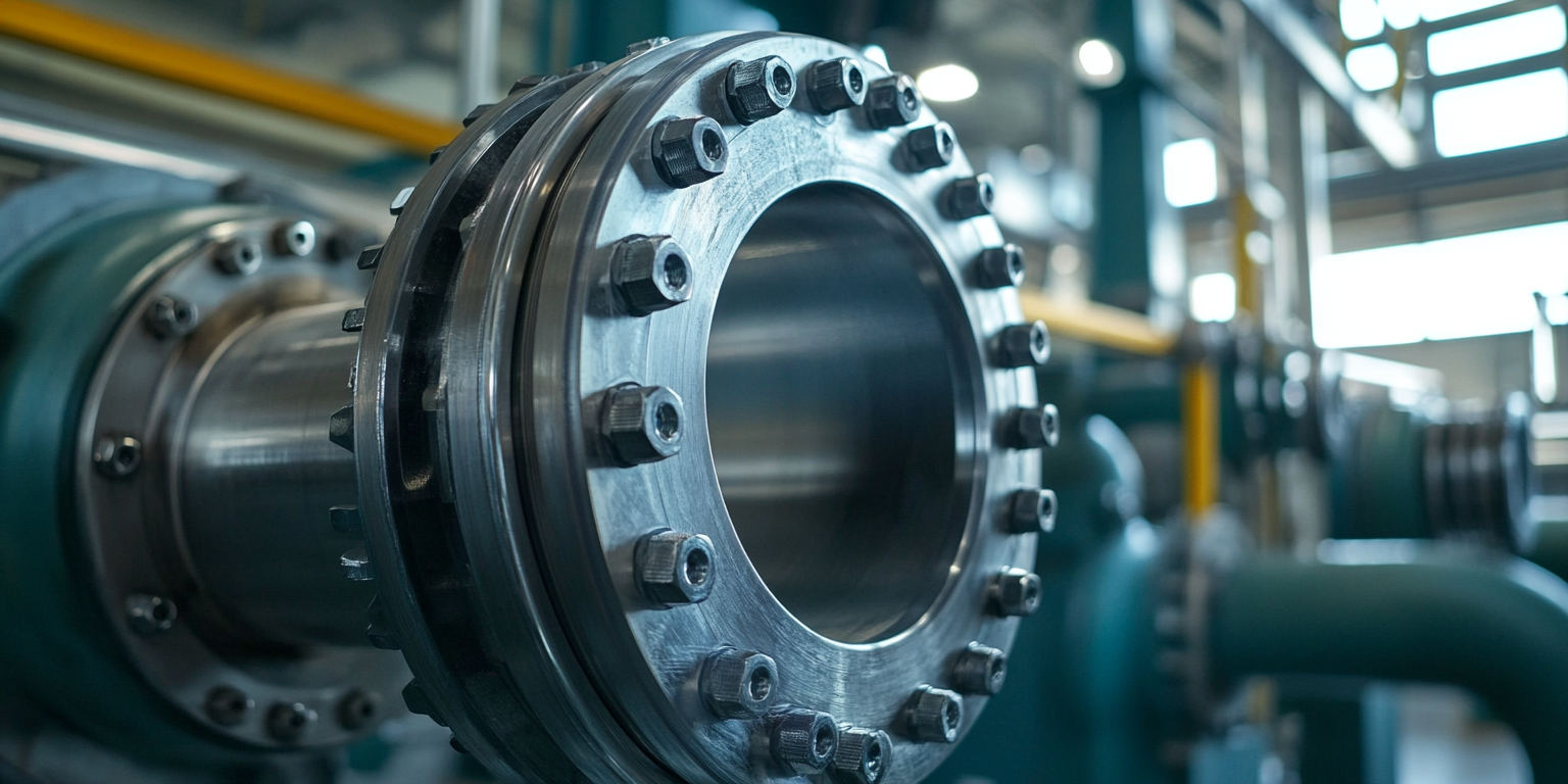 Blind flange in a power generation facility