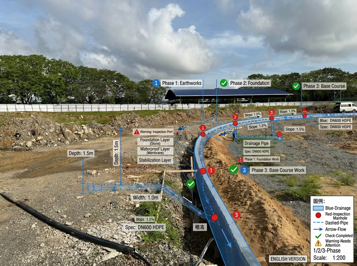 Tekniska krav f&ouml;r bas och fuktkontroll f&ouml;r GODER&reg; Prefabricated Synthetic Athletic Track System