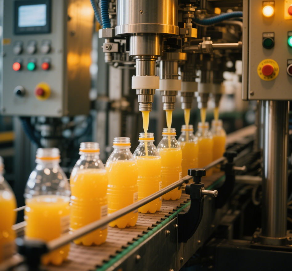 Linea di produzione del succo