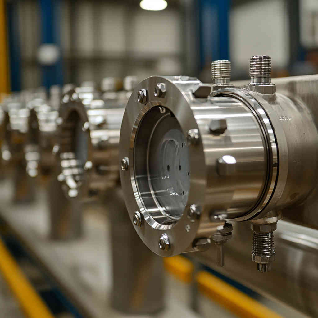 Precision flow control with stainless steel flanges