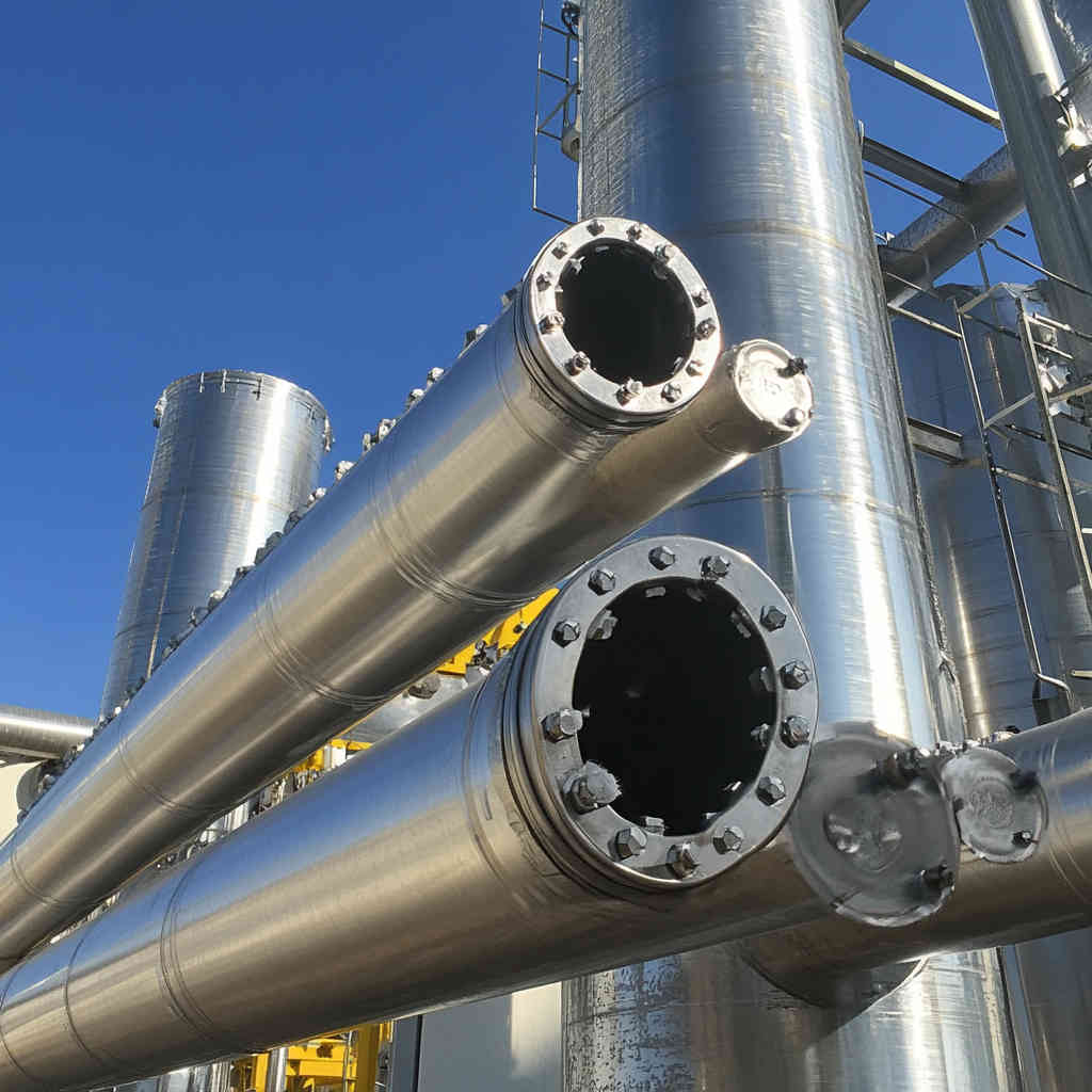 Stainless Steel Welded Pipes in Distillation Towers