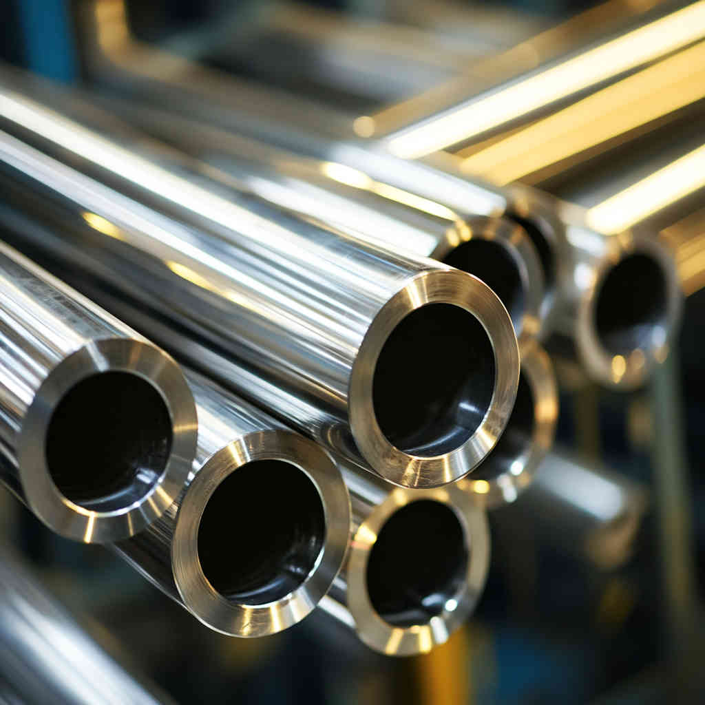 Stainless steel pipes in chemical processing