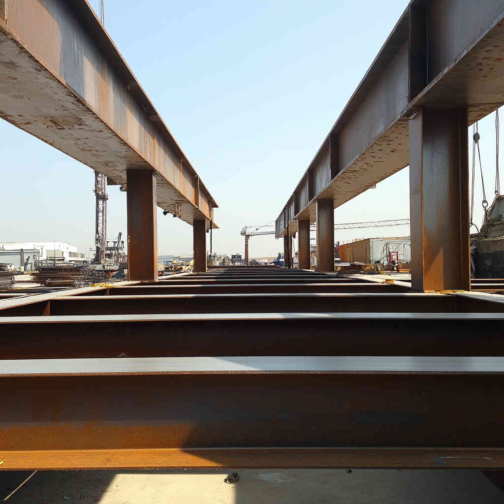 Shipyard using duplex stainless steel H-beams