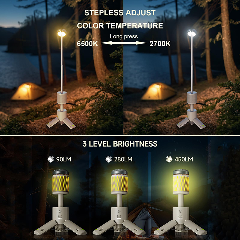 Linterna de Camping Recargable - Linterna LED Multifunci&oacute;n rehegua (13)