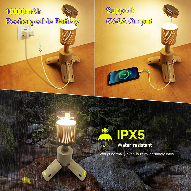 Linterna de Camping Recargable - Linterna LED Multifunci&oacute;n rehegua (15)