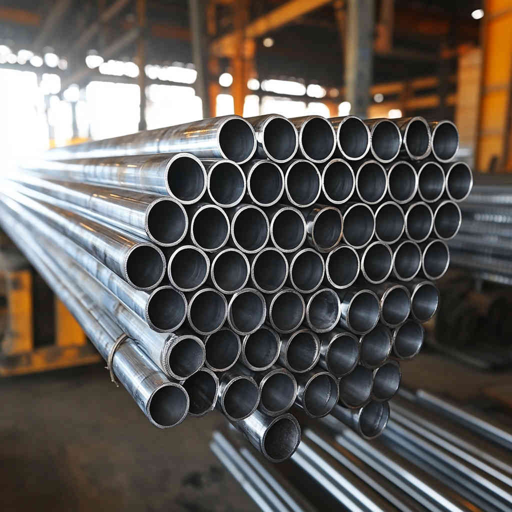 Quality inspection of galvanized steel pipes