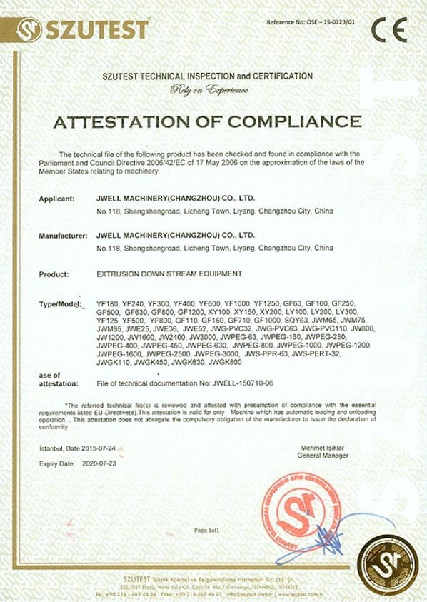 CE Certificate