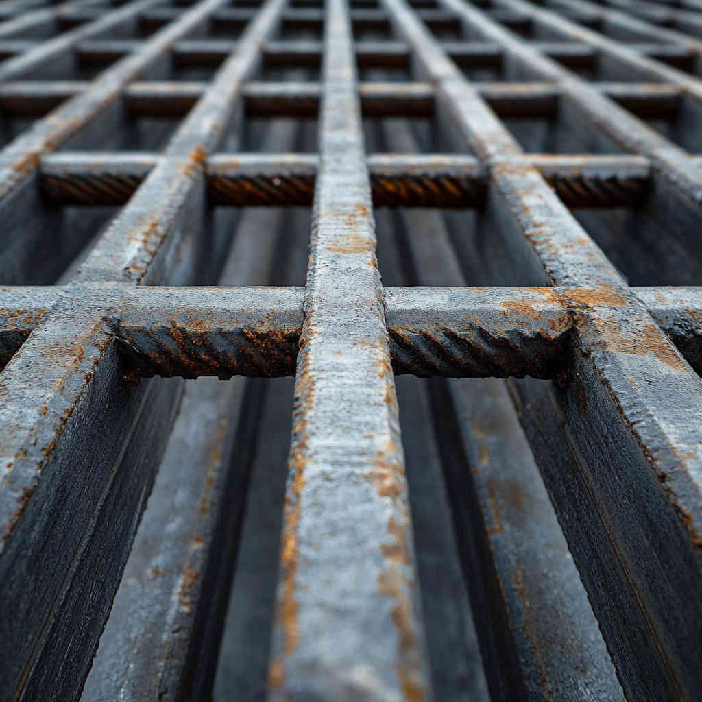 Utility Infrastructure with Galvanized Steel Bars