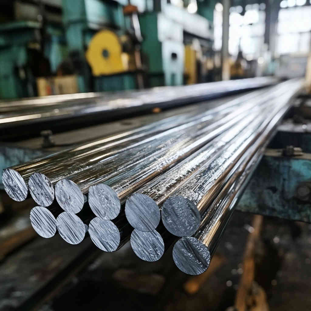 Cooling and Inspection of Galvanized Steel Bars